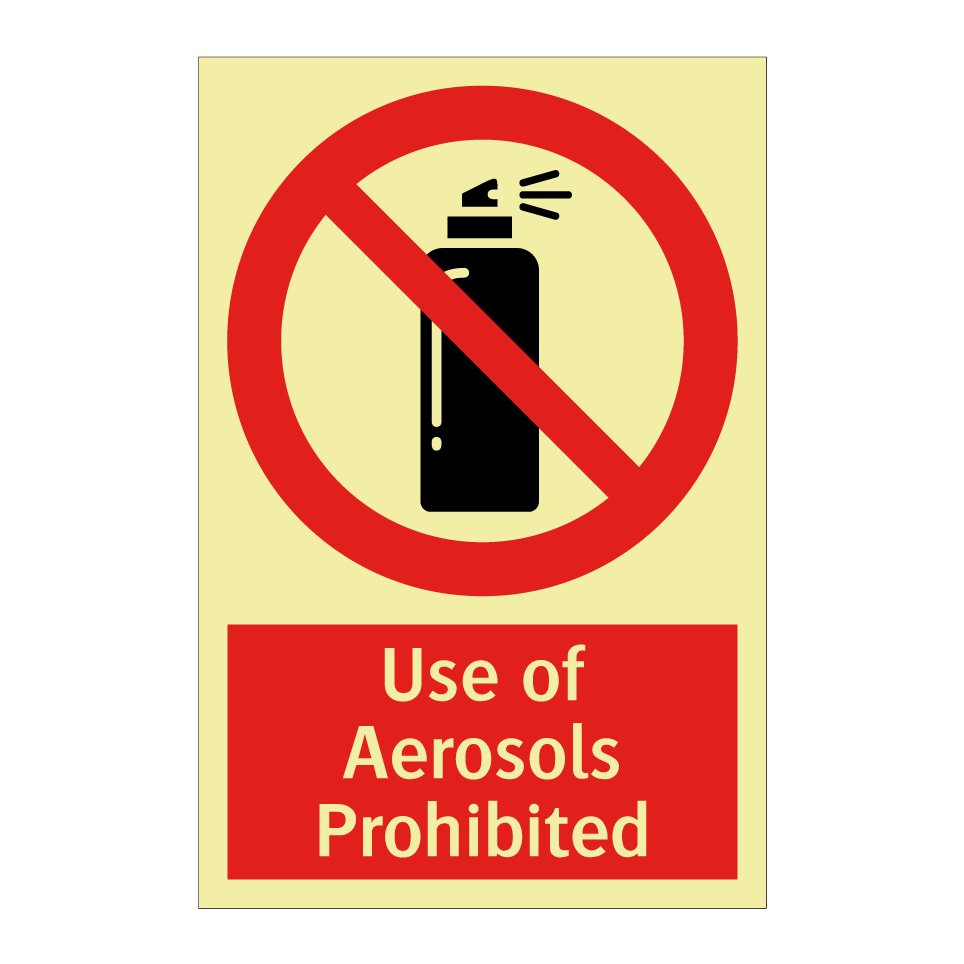 Use of Aerosols Prohibited