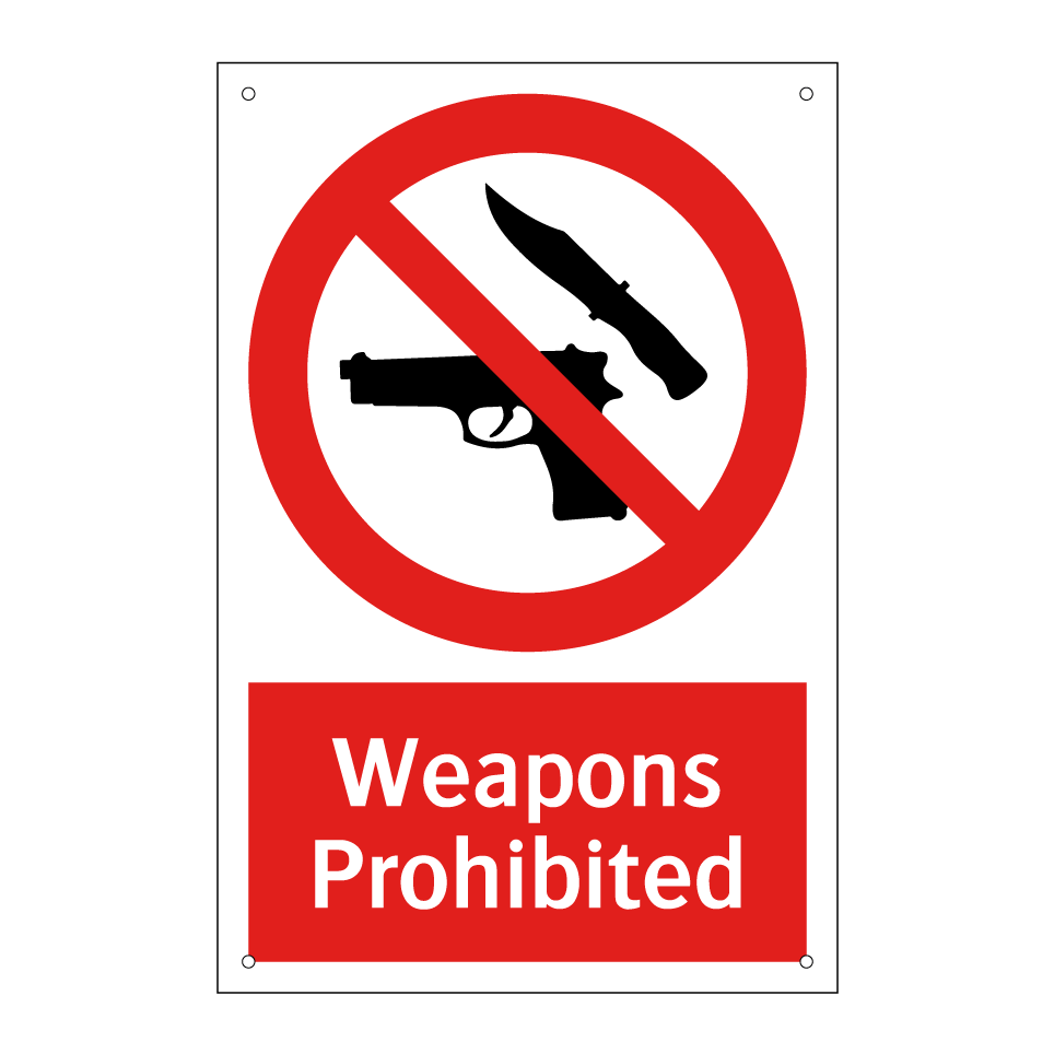 Weapons Prohibited