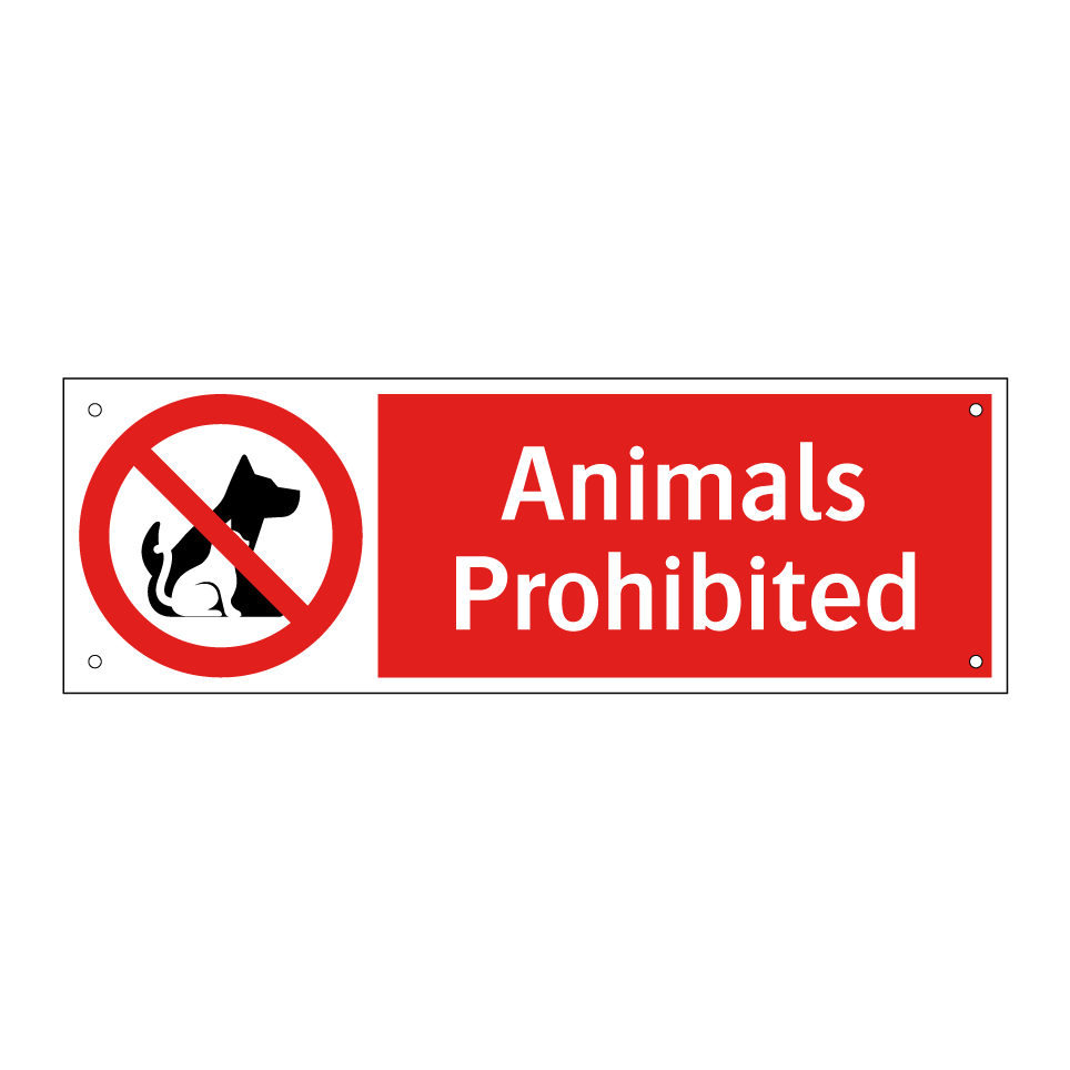 Animals Prohibited