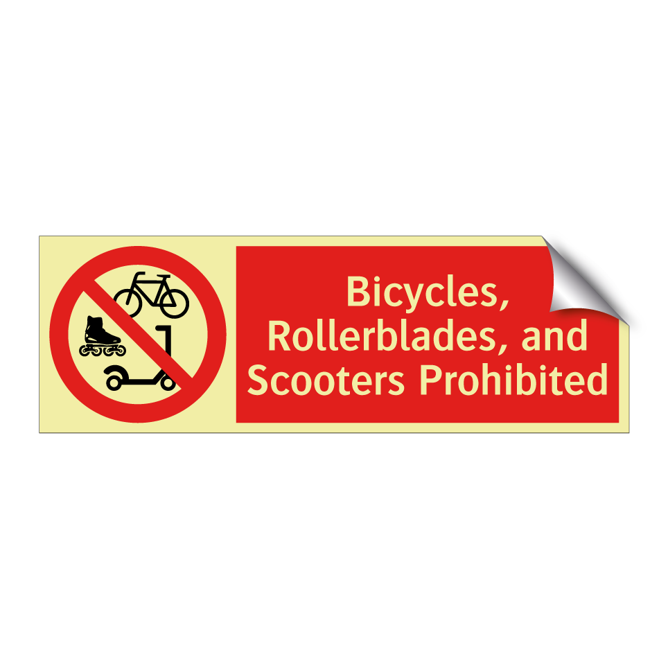 Bicycles, Rollerblades, and Scooters Prohibited