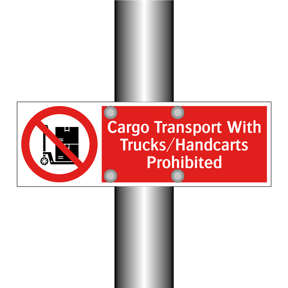 Cargo Transport With Trucks/Handcarts Prohibited