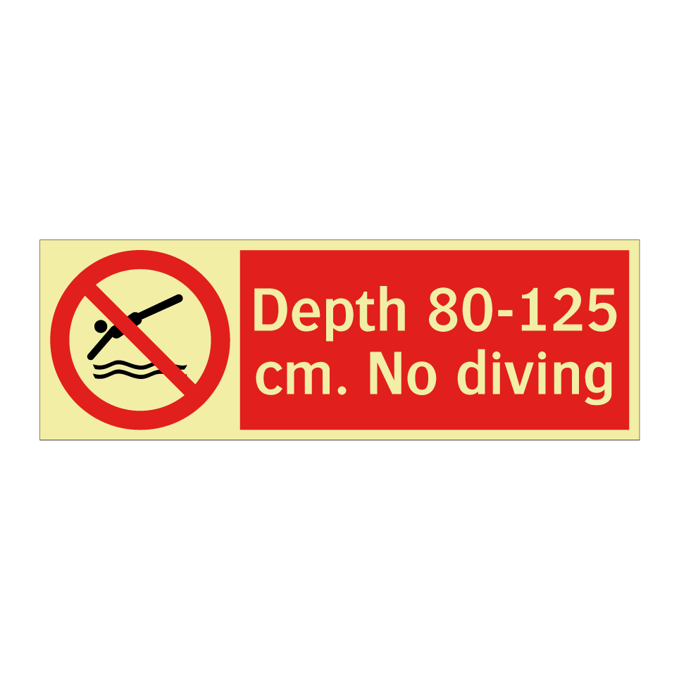 Depth 80-125 cm. No diving
