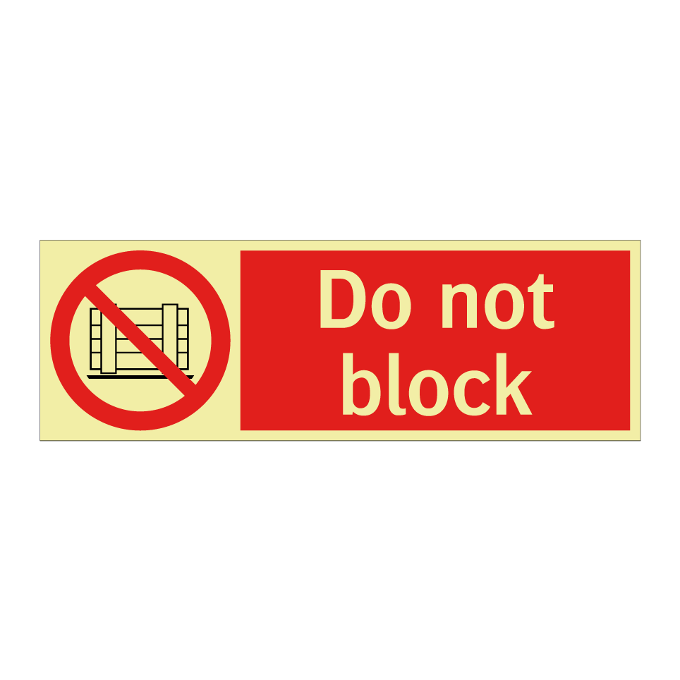 Do not block