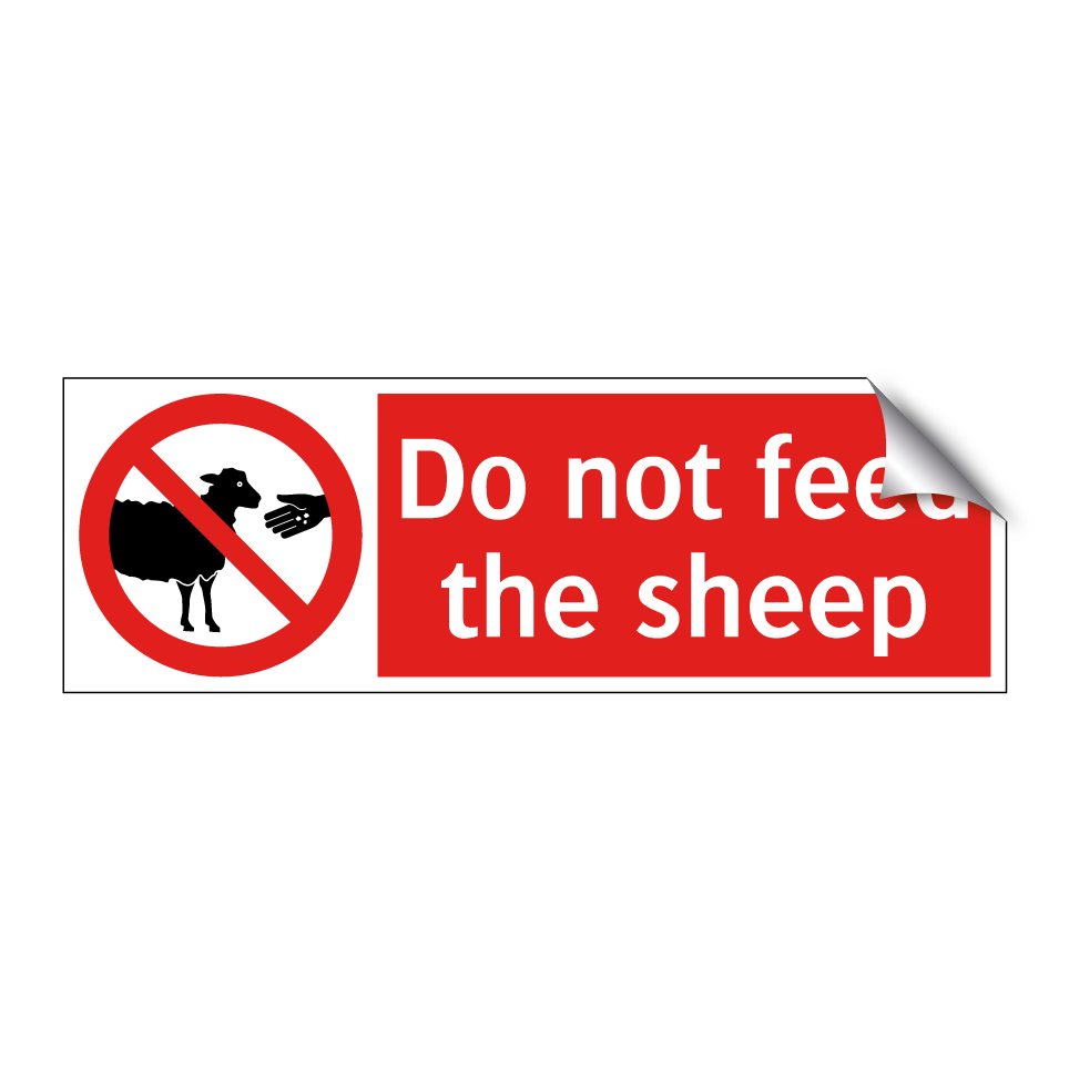 Do not feed the sheep