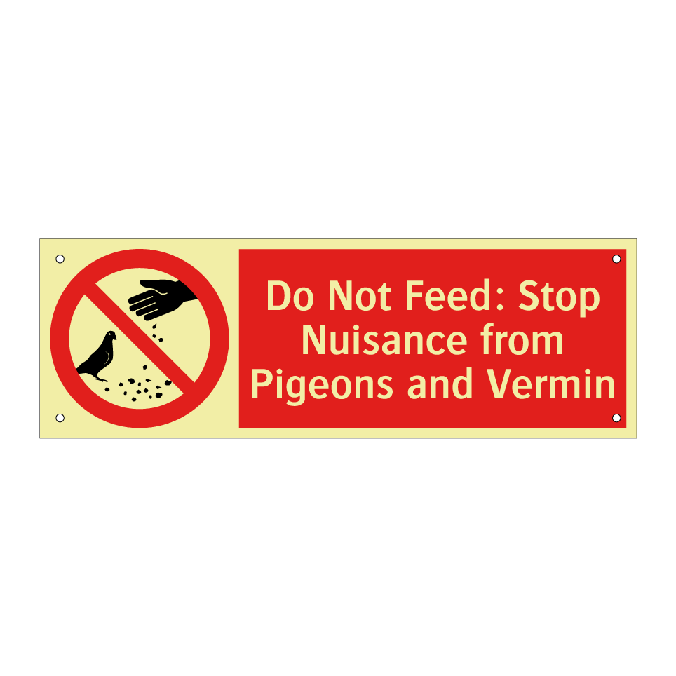 Do Not Feed: Stop Nuisance from Pigeons and Vermin