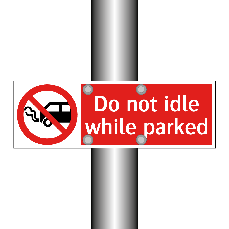Do not idle while parked