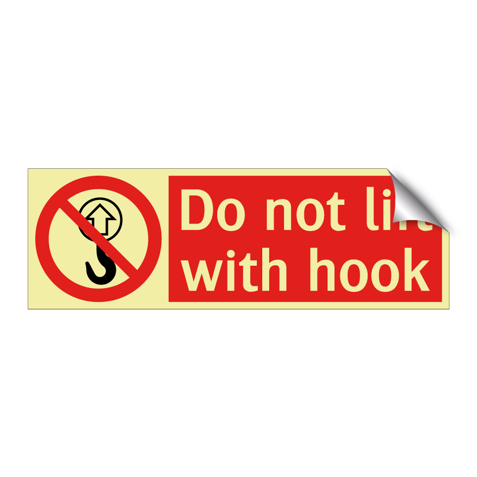 Do not lift with hook