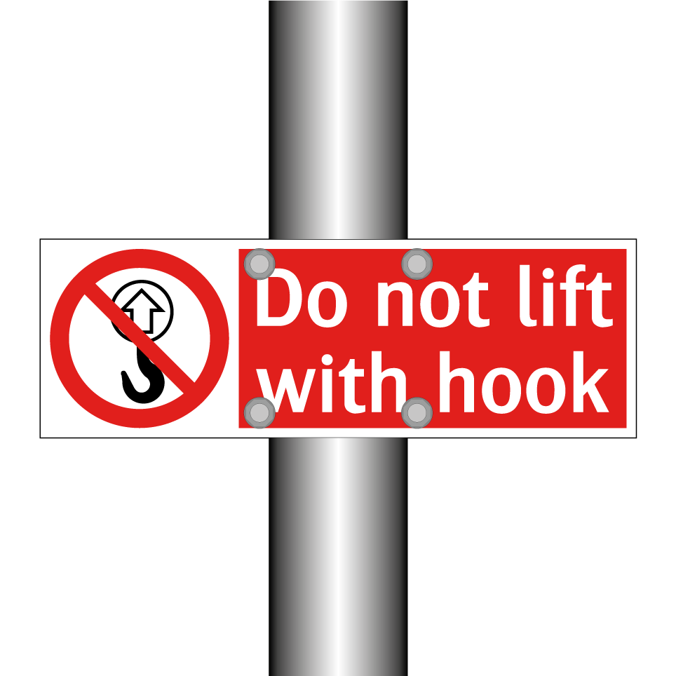 Do not lift with hook