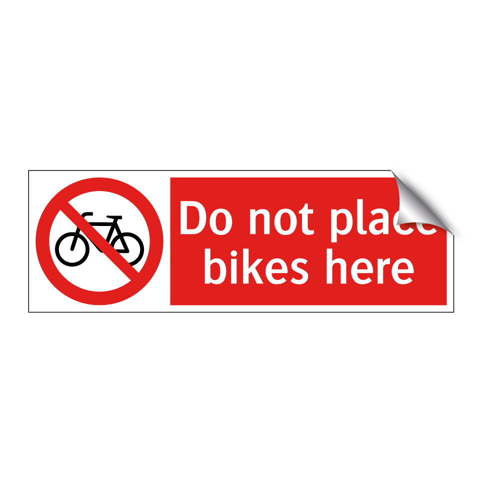 Do not place bikes here