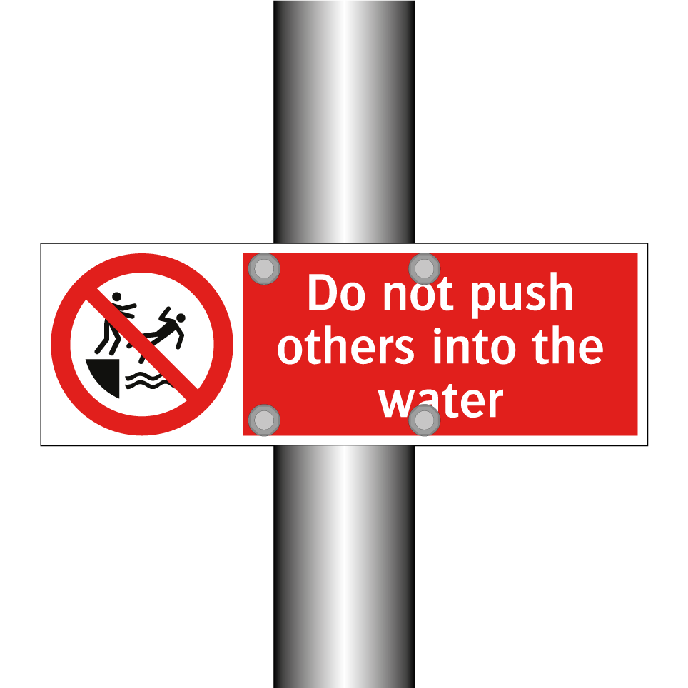 Do not push others into the water