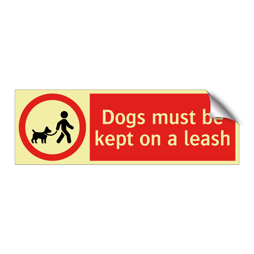 Dogs must be kept on a leash
