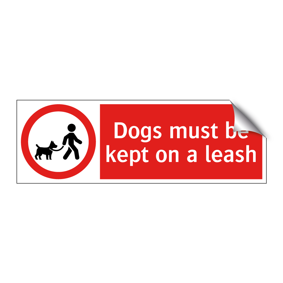 Dogs must be kept on a leash