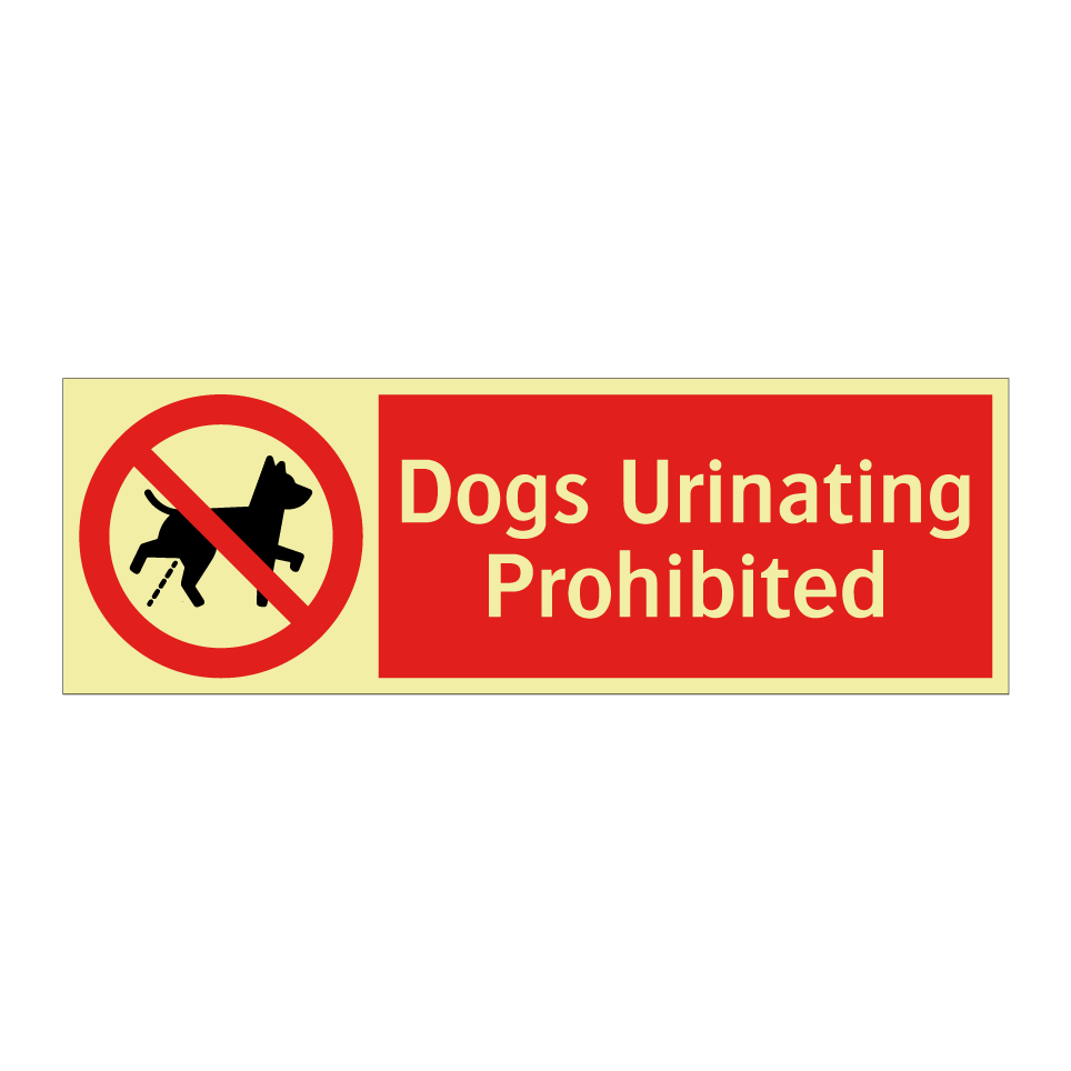 Dogs Urinating Prohibited