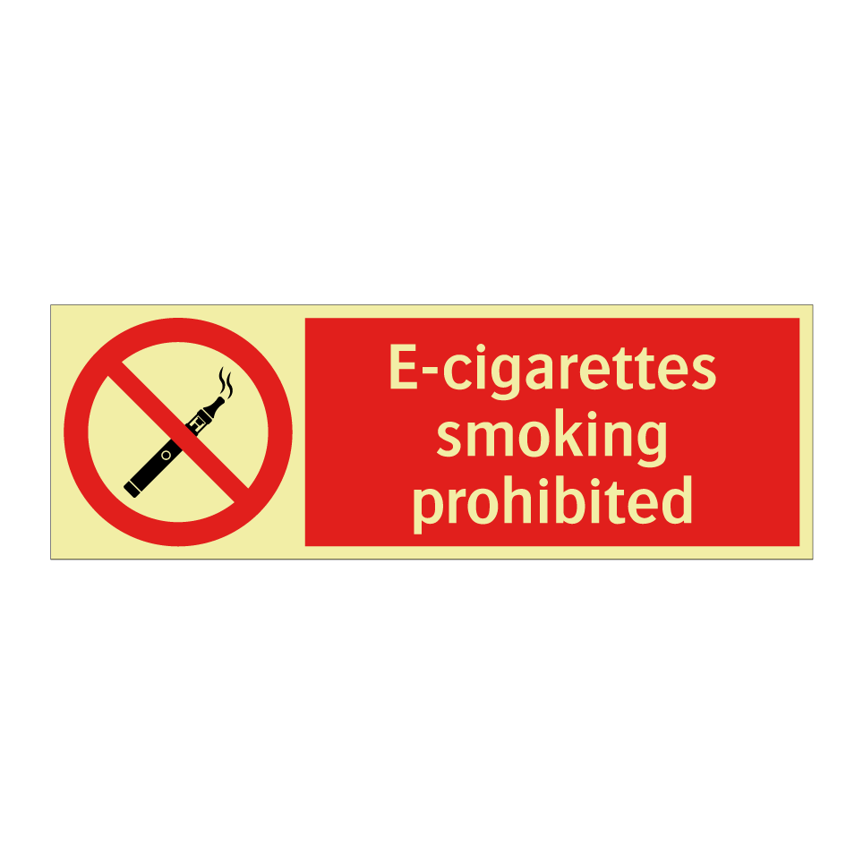 E-cigarettes smoking prohibited