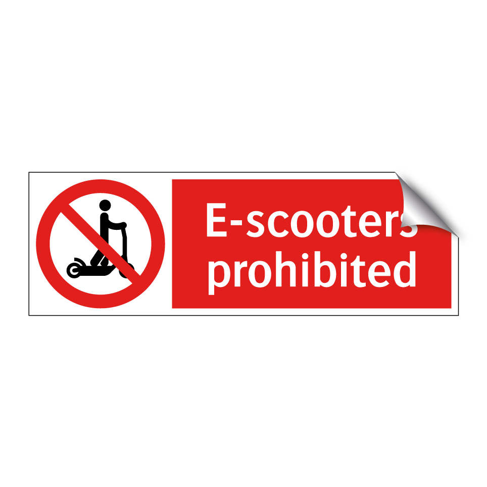 E-scooters prohibited