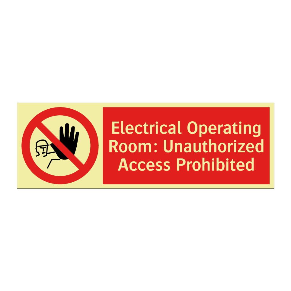 Electrical Operating Room: Unauthorized Access Prohibited