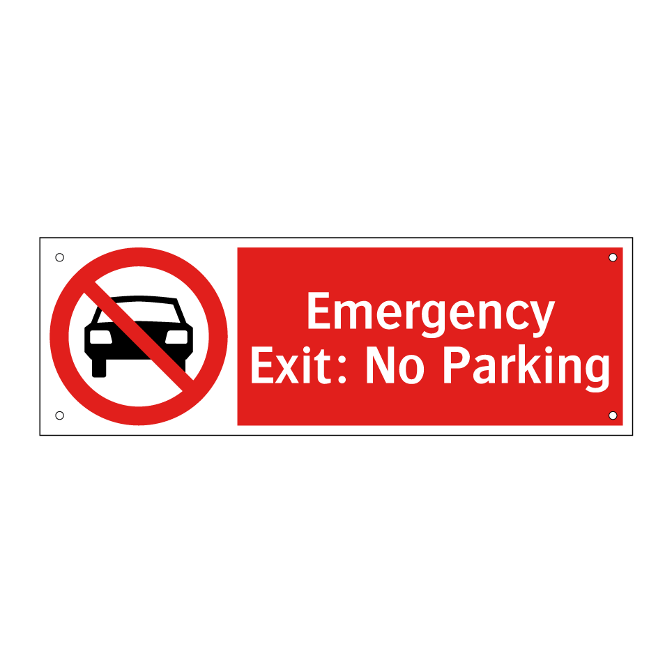 Emergency Exit: No Parking