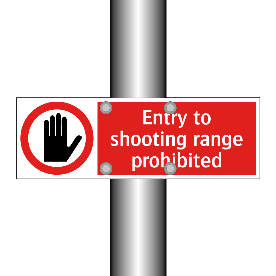 Entry to shooting range prohibited