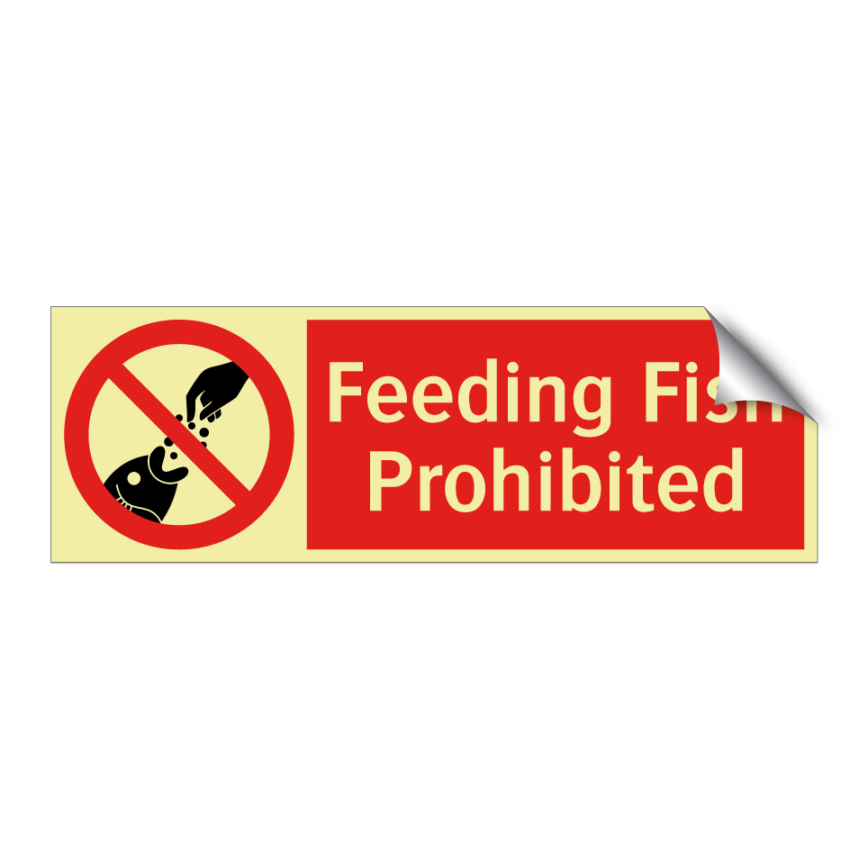 Feeding Fish Prohibited