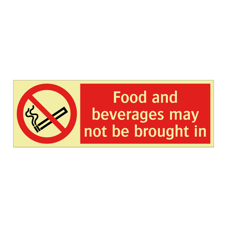 Food and beverages may not be brought in
