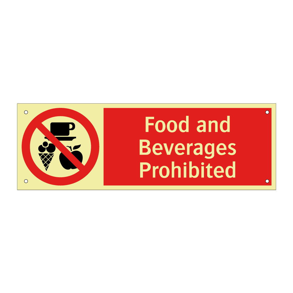 Food and Beverages Prohibited