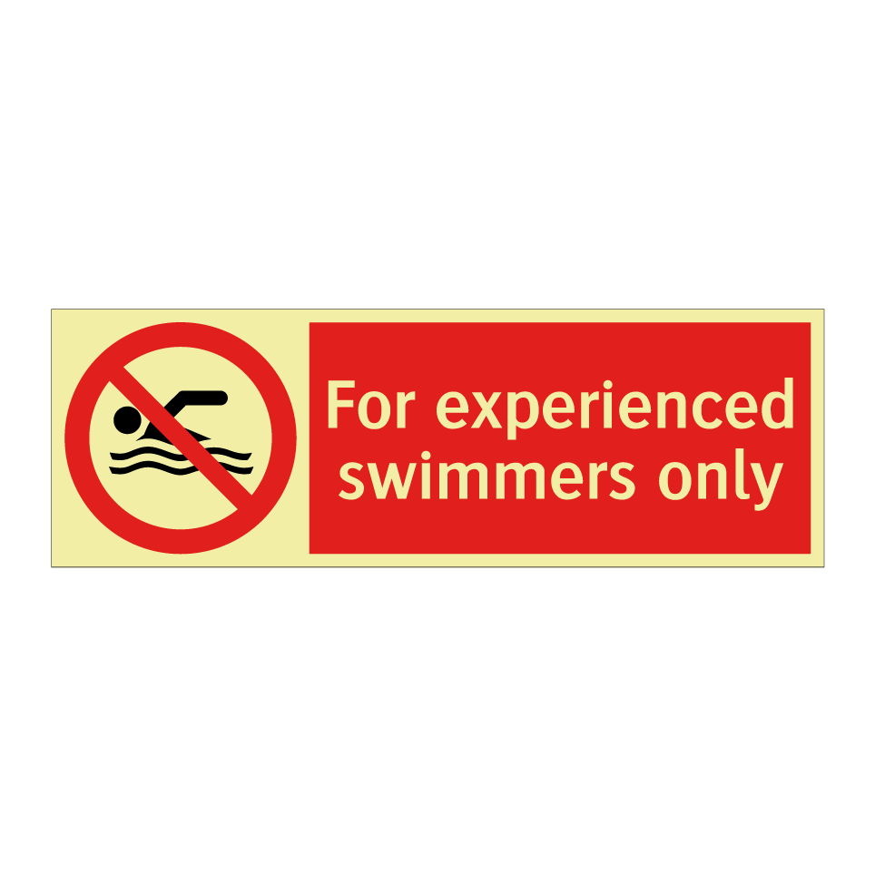 For experienced swimmers only