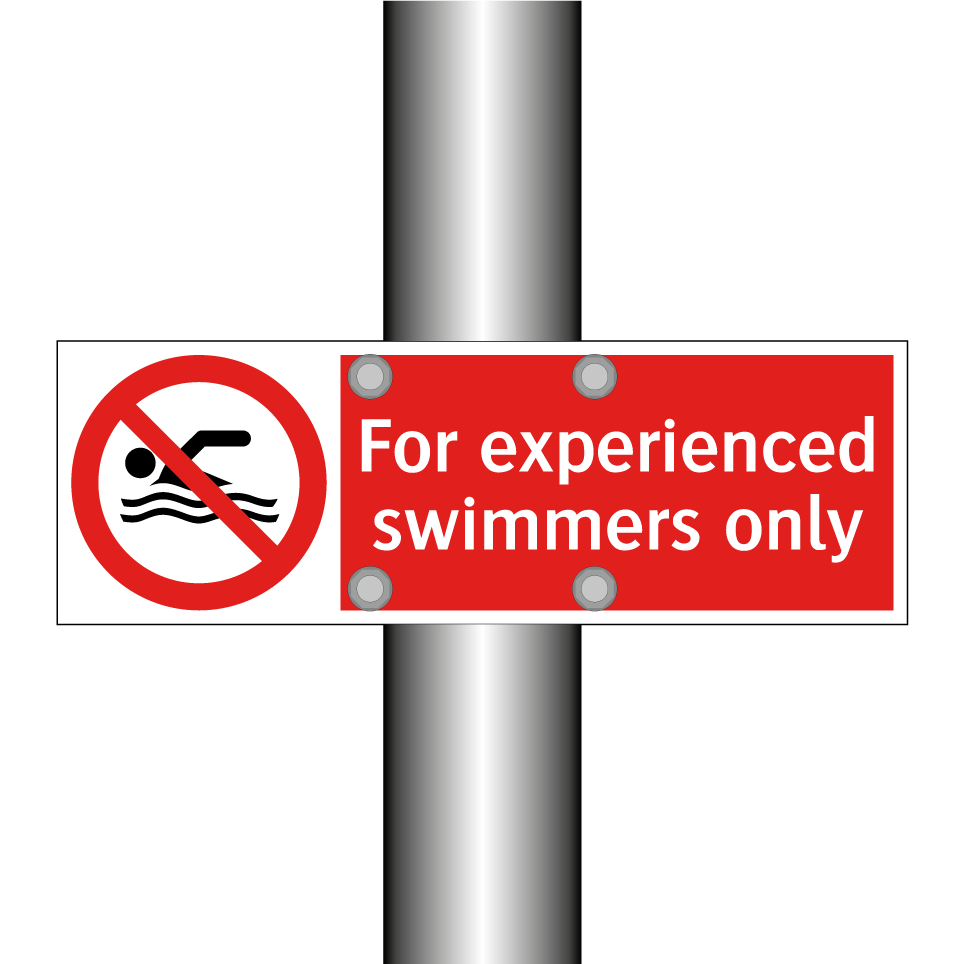 For experienced swimmers only