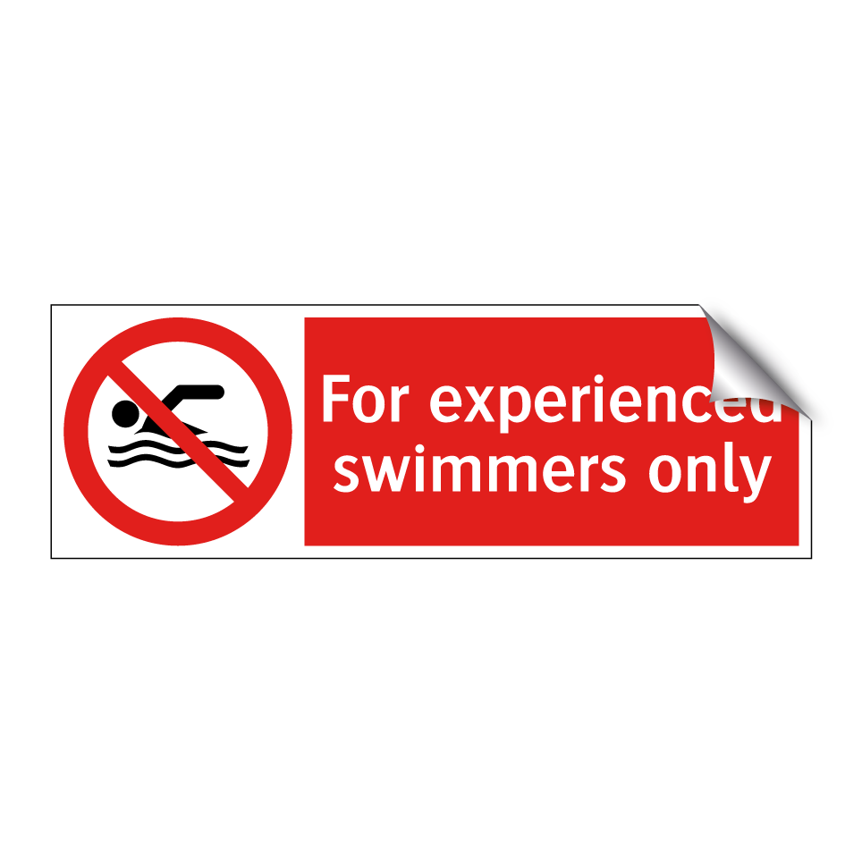 For experienced swimmers only