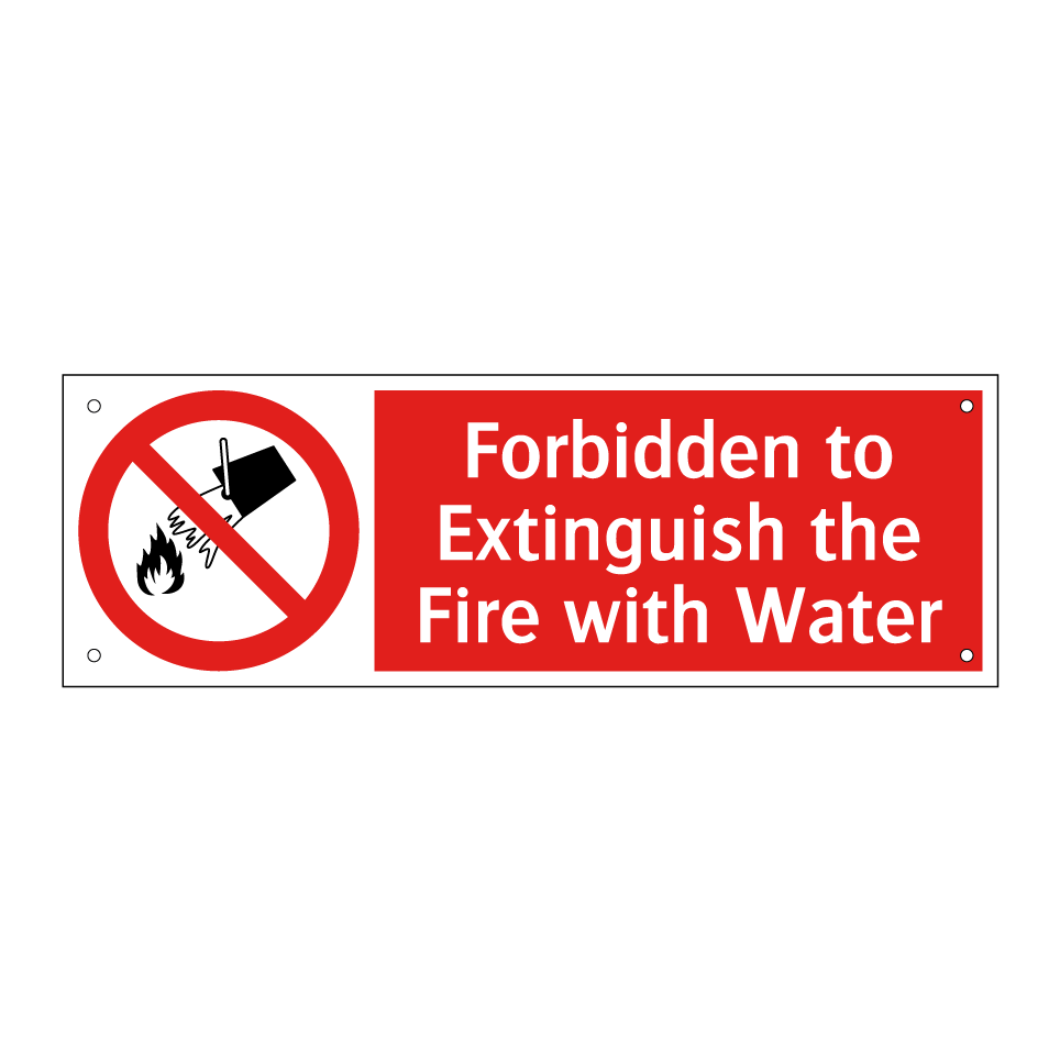Forbidden to Extinguish the Fire with Water