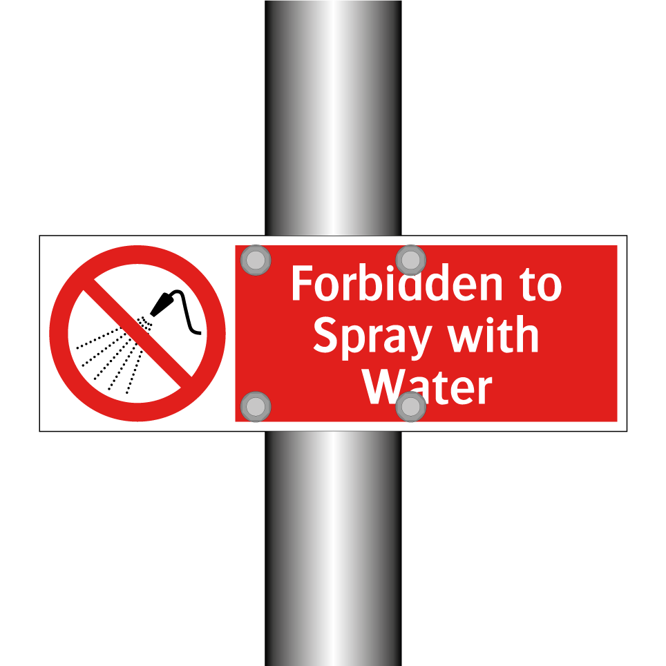 Forbidden to Spray with Water