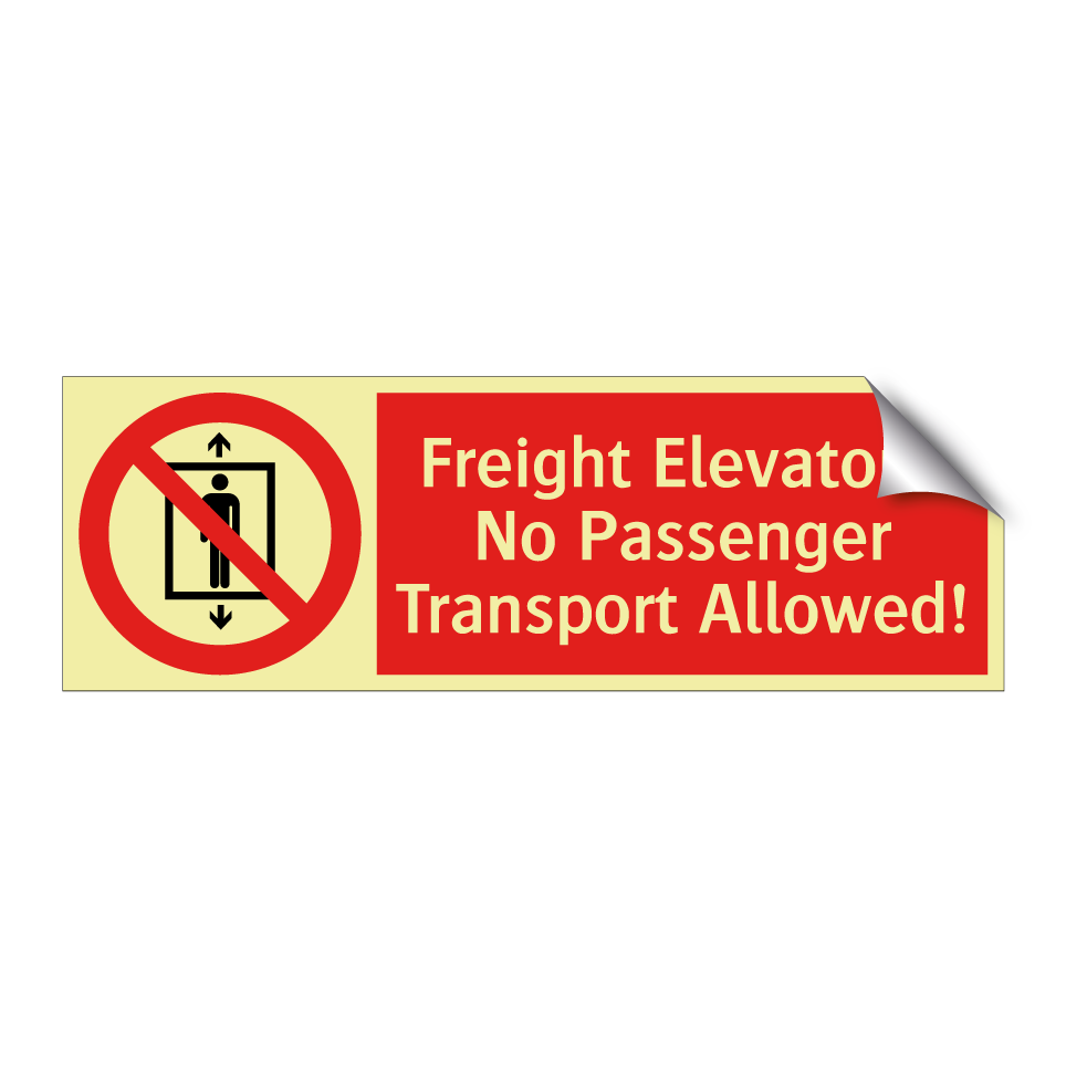 Freight Elevator - No Passenger Transport Allowed!