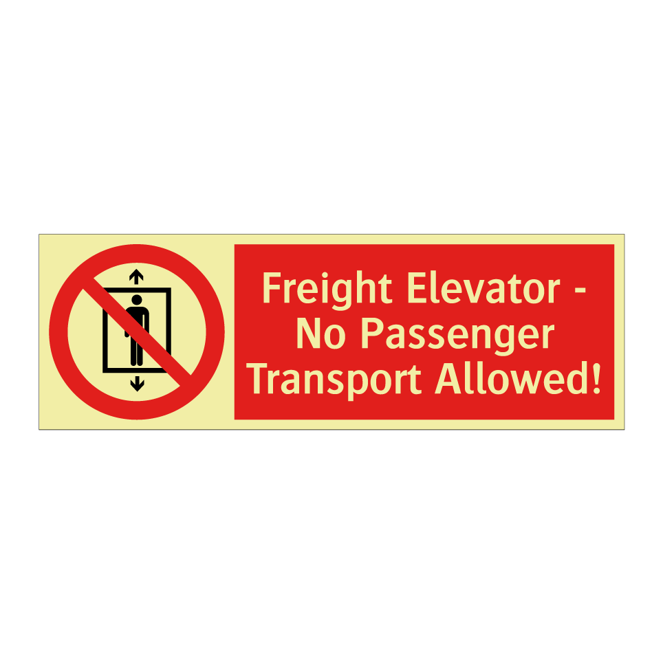 Freight Elevator - No Passenger Transport Allowed!