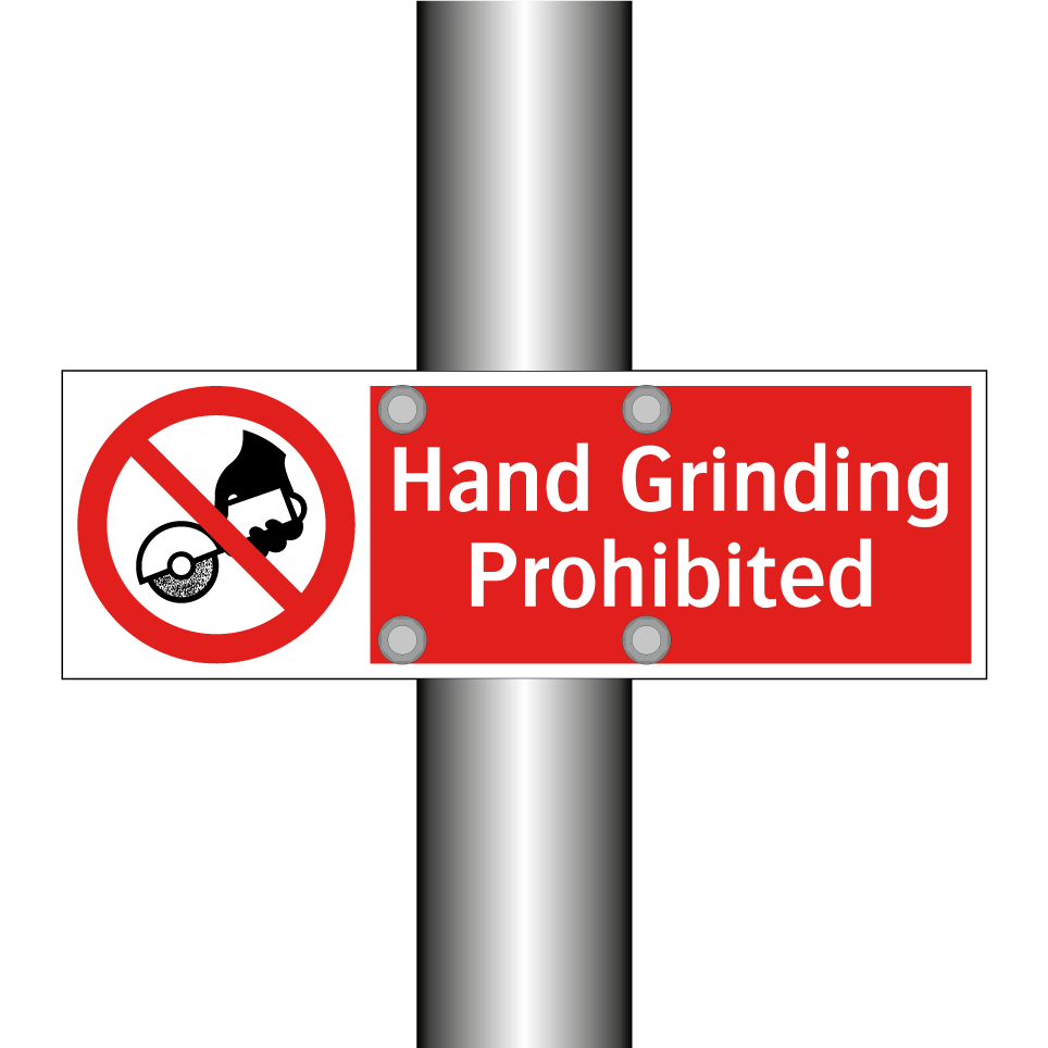 Hand Grinding Prohibited