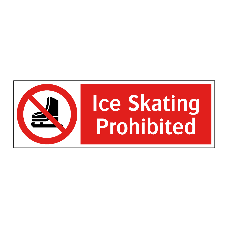 Ice Skating Prohibited