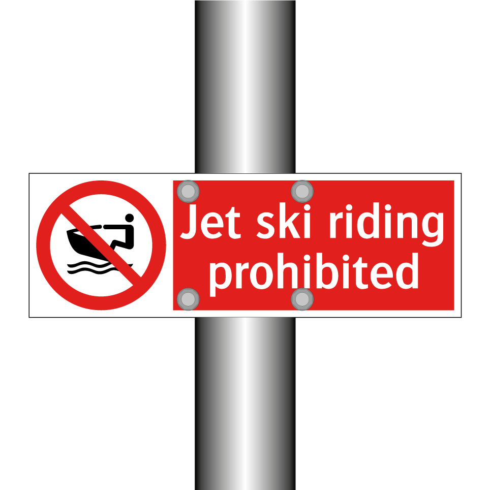 Jet ski riding prohibited