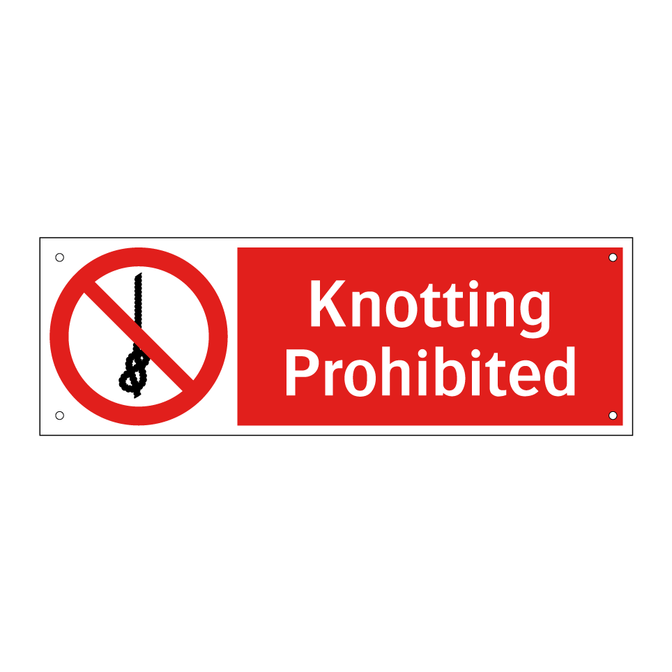 Knotting Prohibited