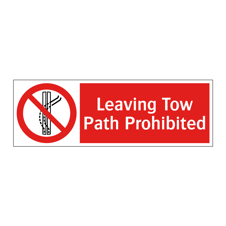 Leaving Tow Path Prohibited