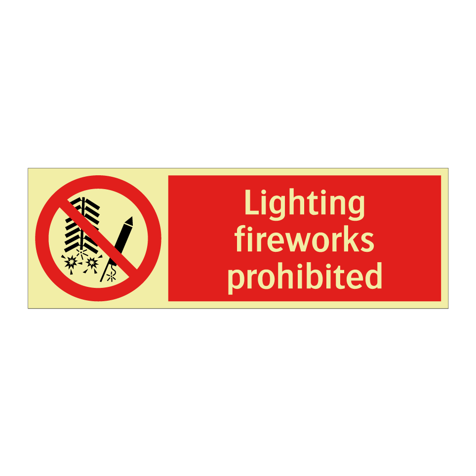 Lighting fireworks prohibited
