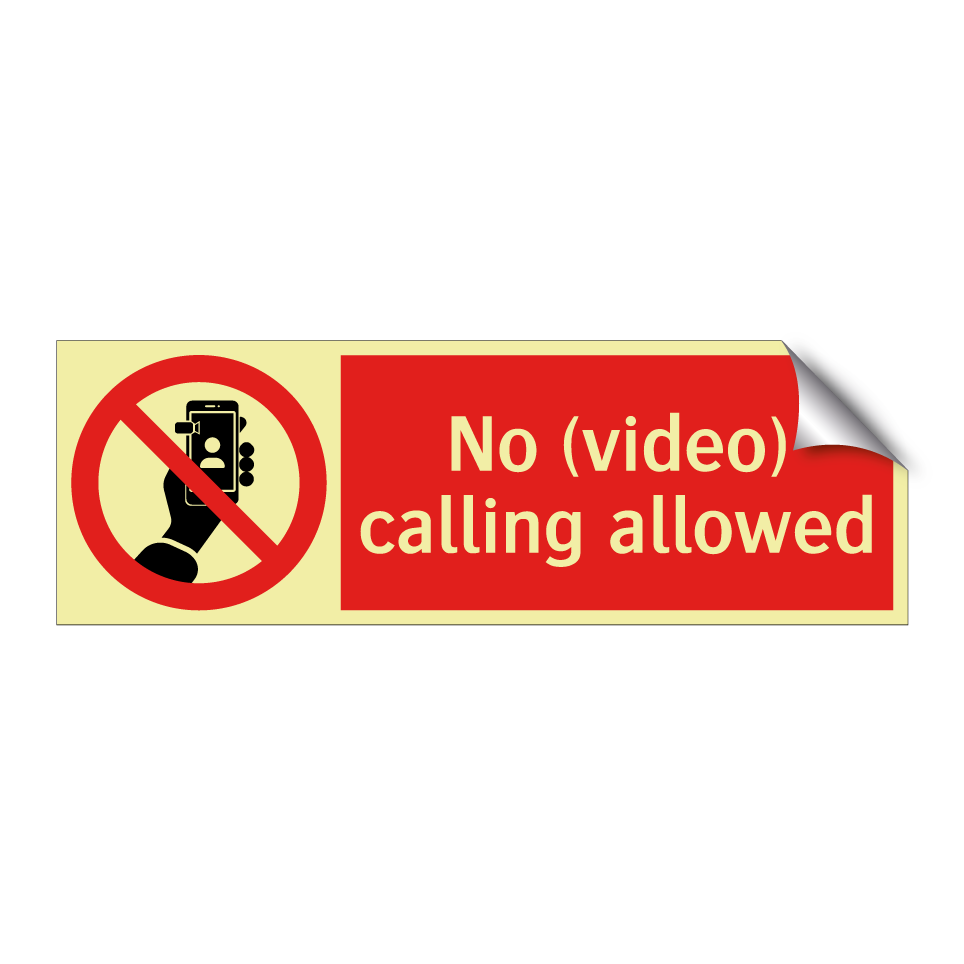 No (video) calling allowed