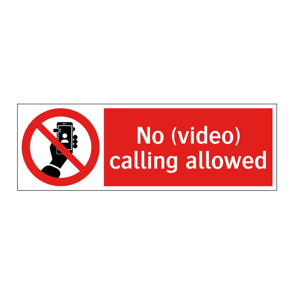 No (video) calling allowed