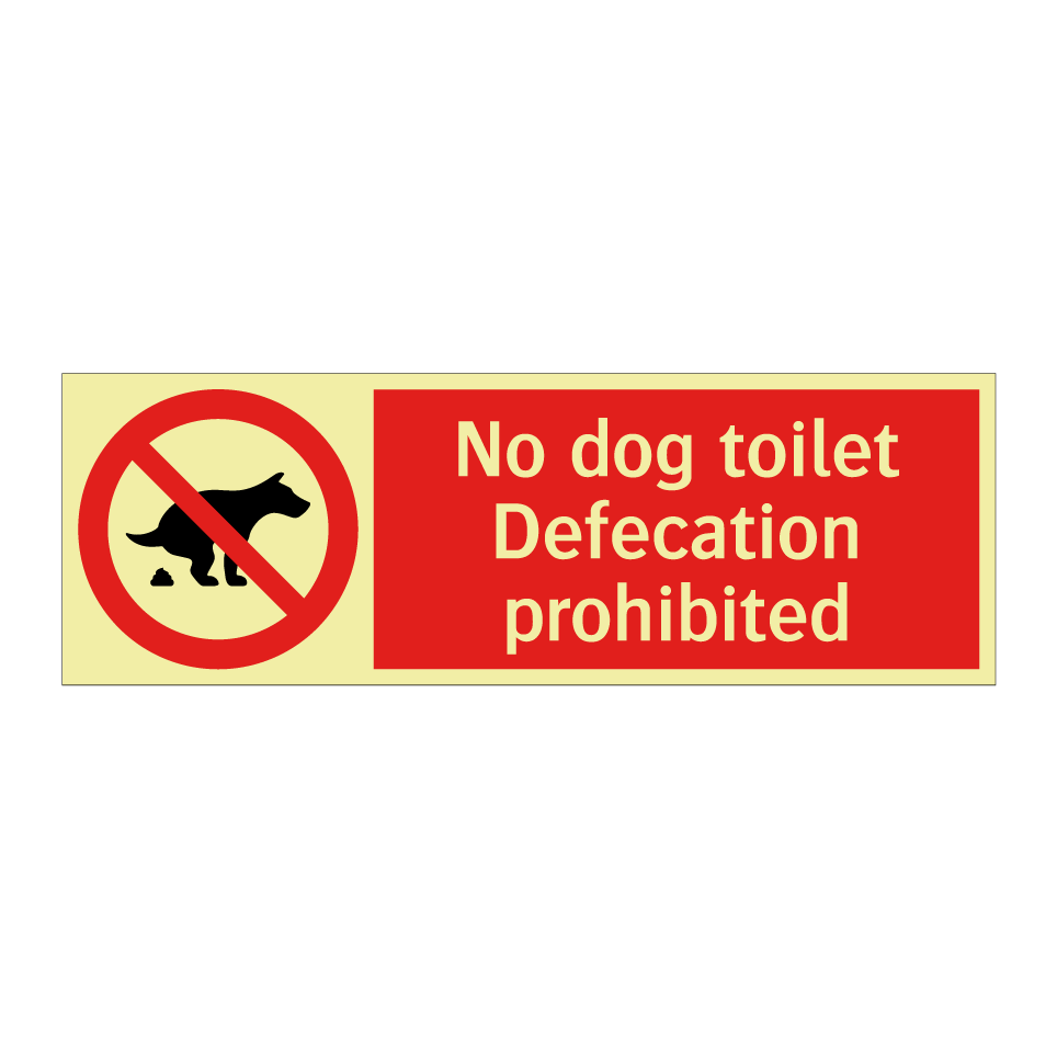 No dog toilet Defecation prohibited