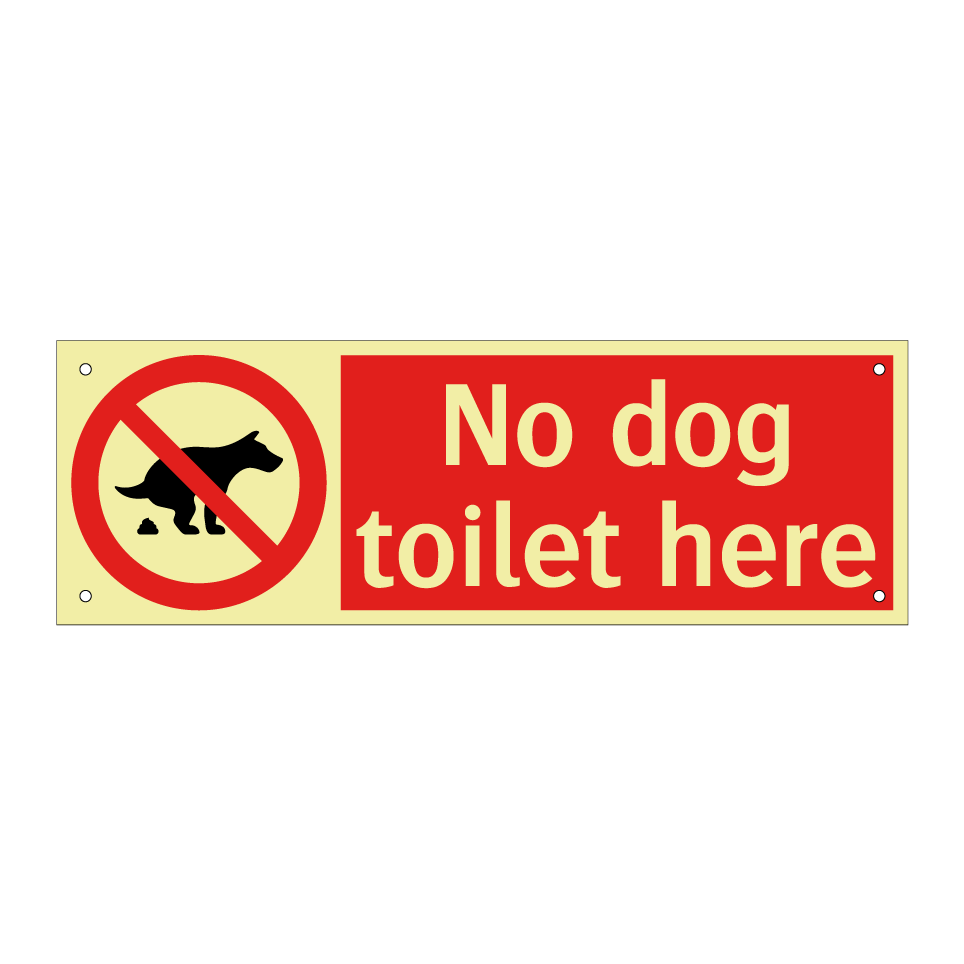 No dog toilet here