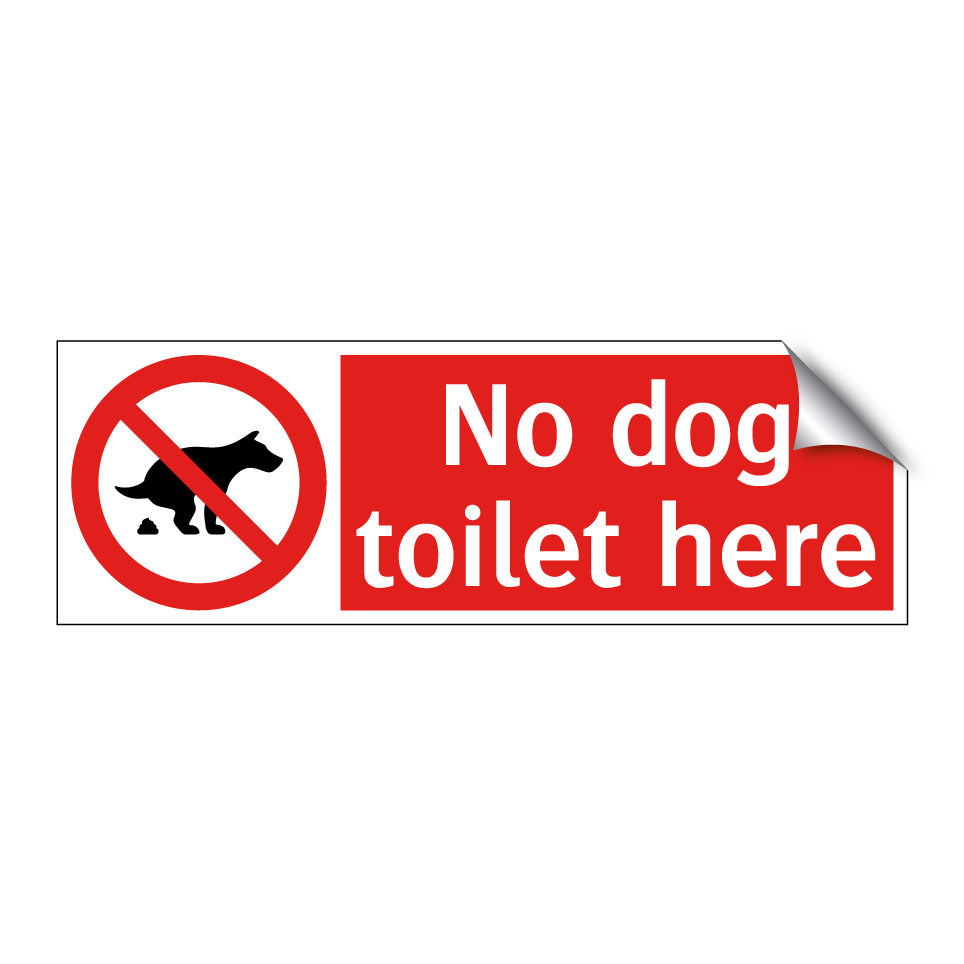 No dog toilet here