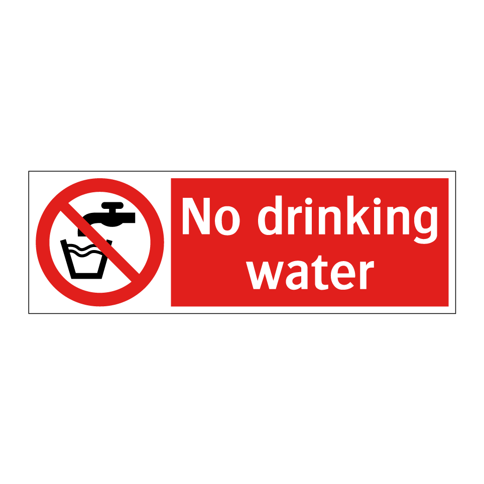 No drinking water