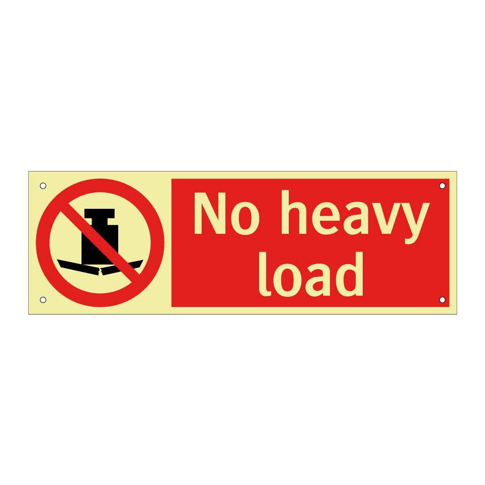 No heavy load