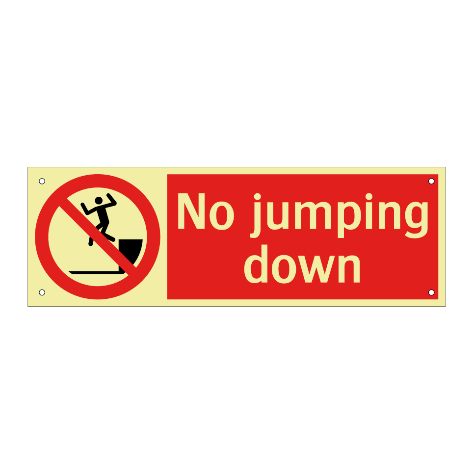 No jumping down