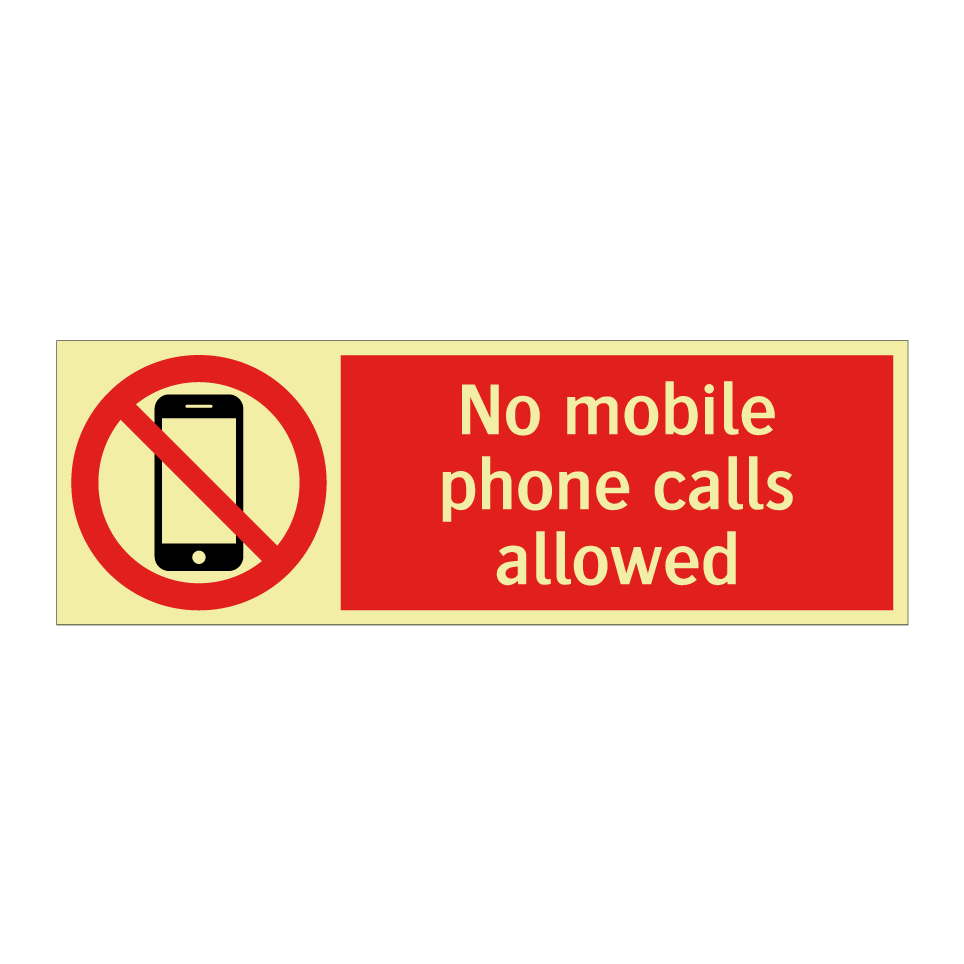No mobile phone calls allowed