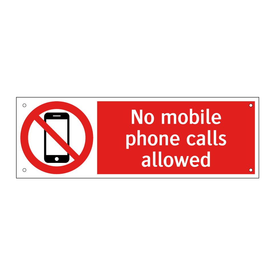 No mobile phone calls allowed