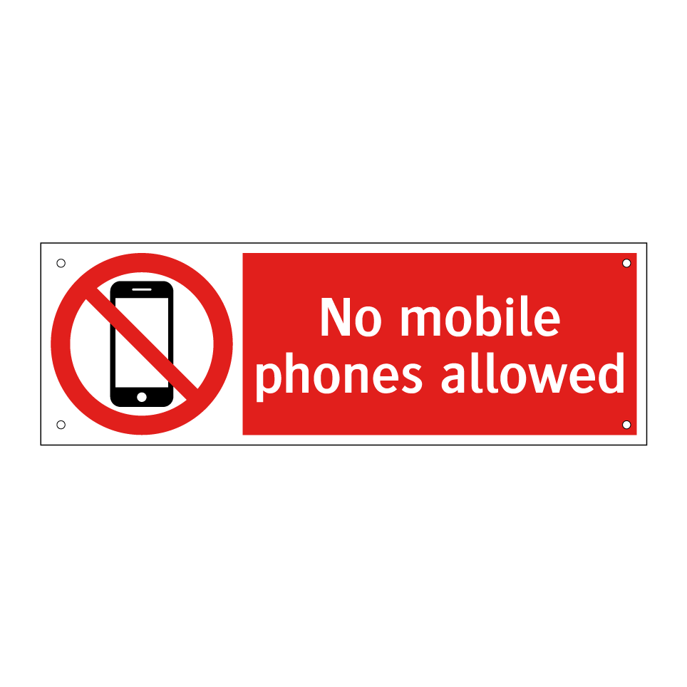 No mobile phones allowed