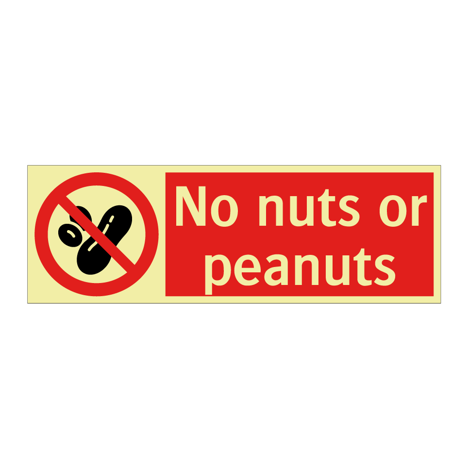 No nuts or peanuts